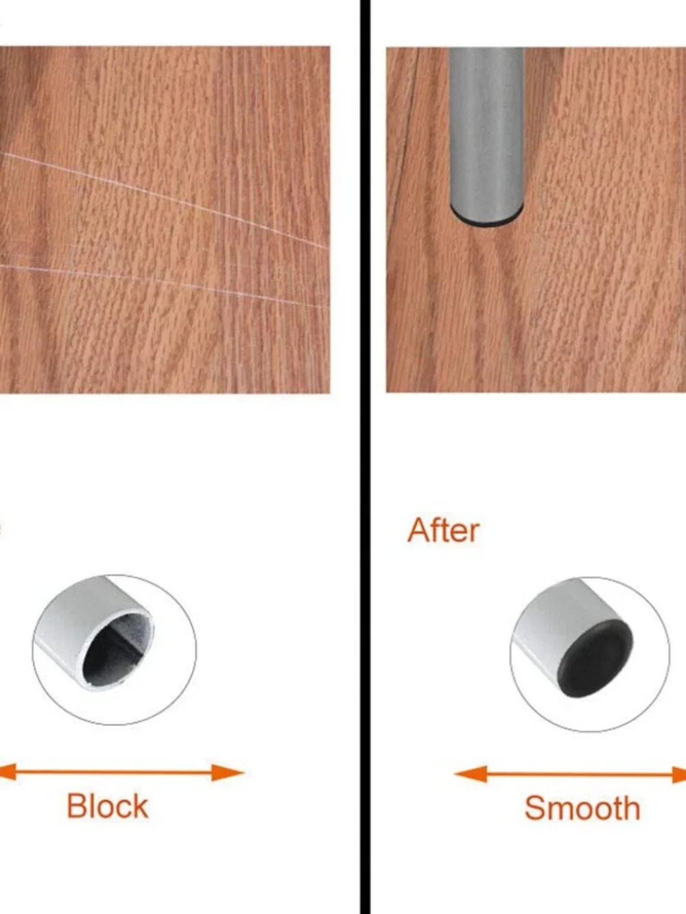 2 Inch (50mm) Round Plastic Plugs, Tubing End Cap, Insert End Caps for Round Met